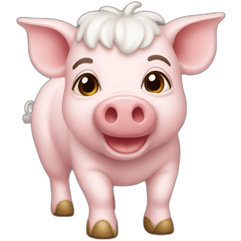 Chevaucheur de cochon emoji