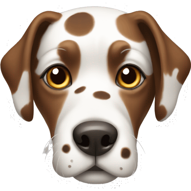 dog with brown and white spots  emoji