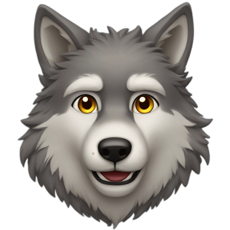 furry wolf man emoji