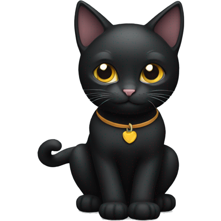 black cat like emoji