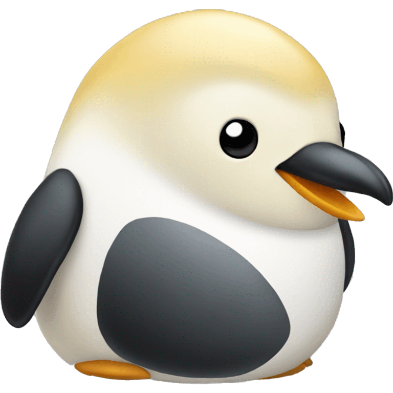 A blonde penguin emoji