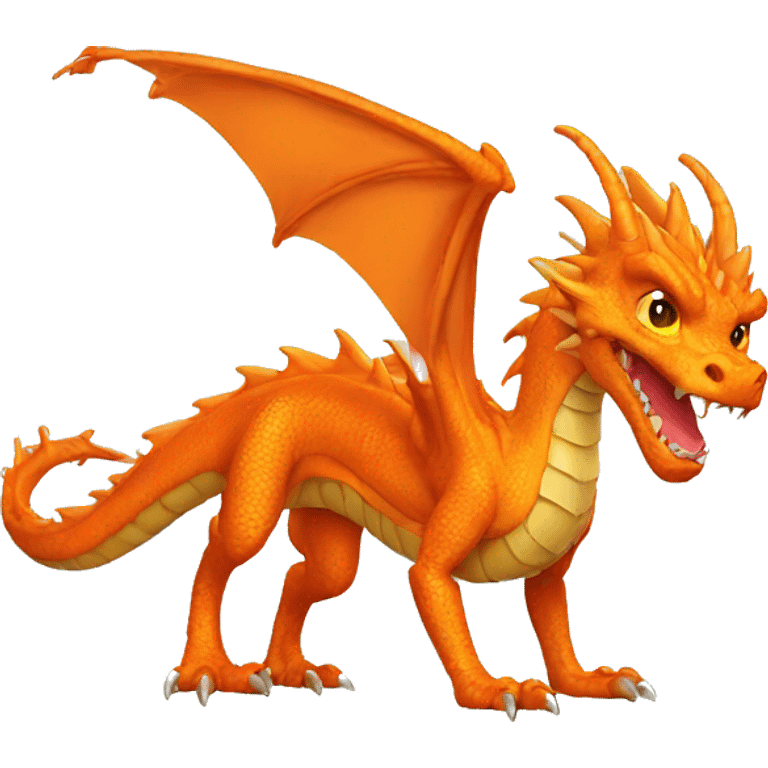 orange dragon emoji