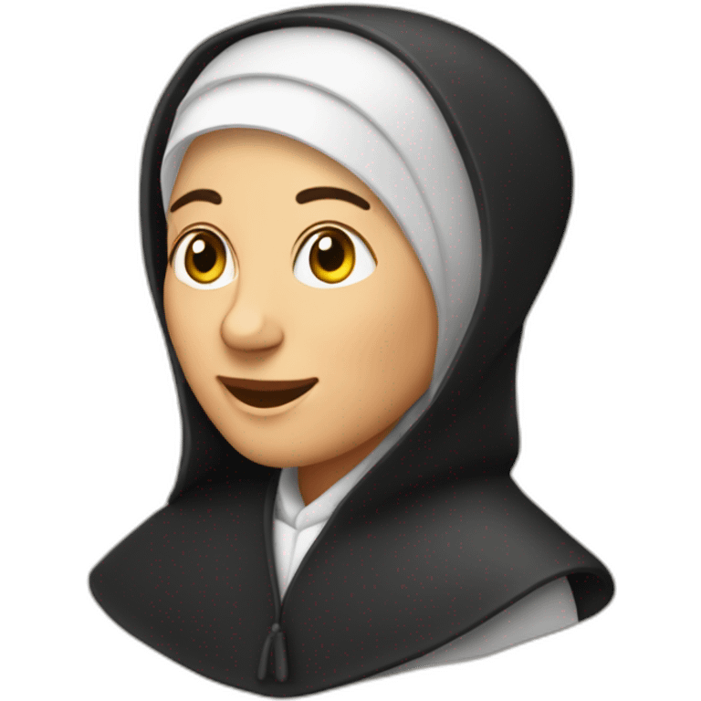 Une nonne dans une synagogue emoji