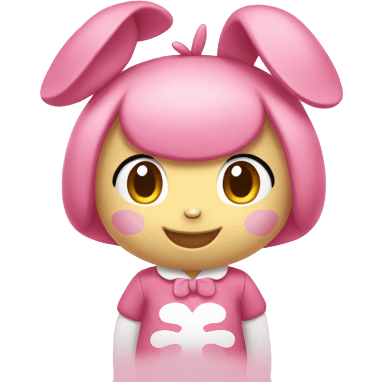 my melody smiling emoji