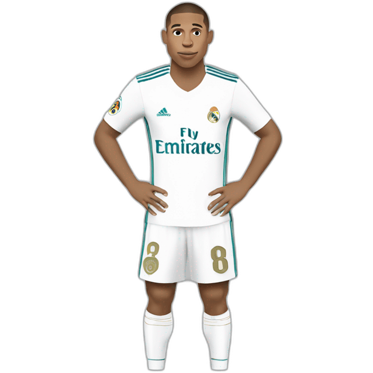 Mbappe with real madrid emoji