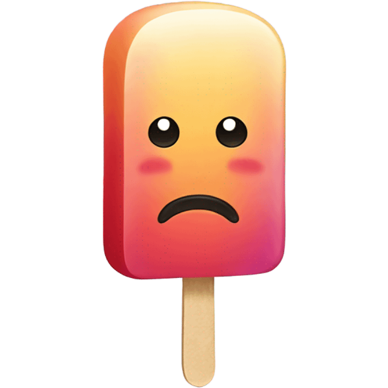 Sad popsicle emoji