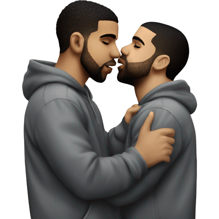 drake kissing drake kissing drake kissing drake emoji