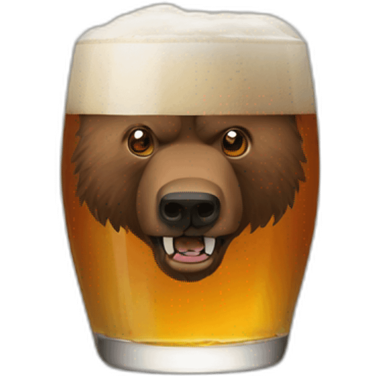 Grizzli bière  emoji