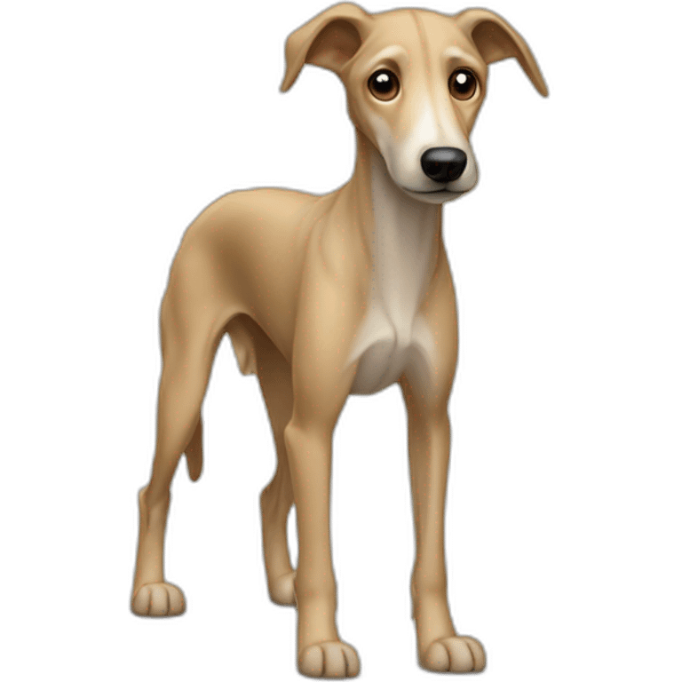 beige lurcher dog puppy emoji