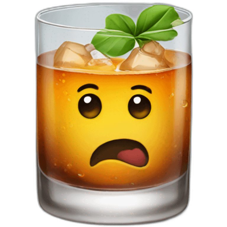 rocks glass cocktail emoji