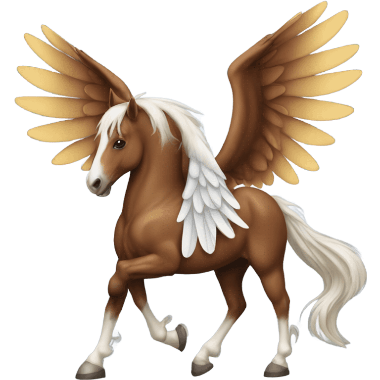 American Saddle Horse with wings emoji