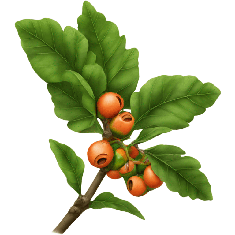 Ripe guarana on branch emoji