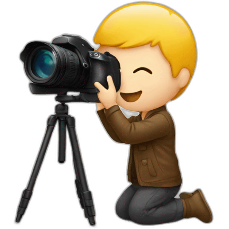 photographer photographing a newborn emoji