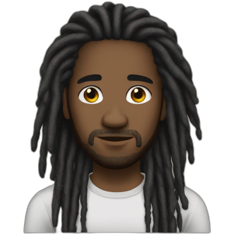 black man corp -dread locks- Compound arc emoji