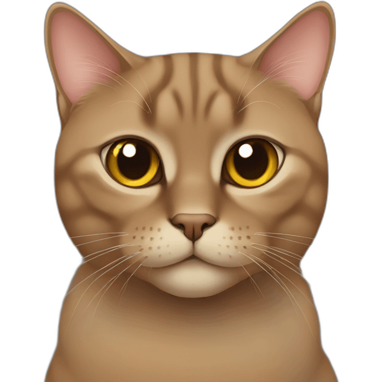 Brown-British-cat emoji