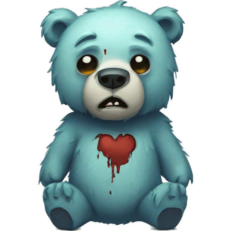 Zombie bear emoji