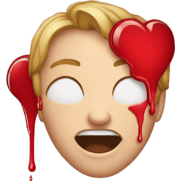 bleeding red heart emoji