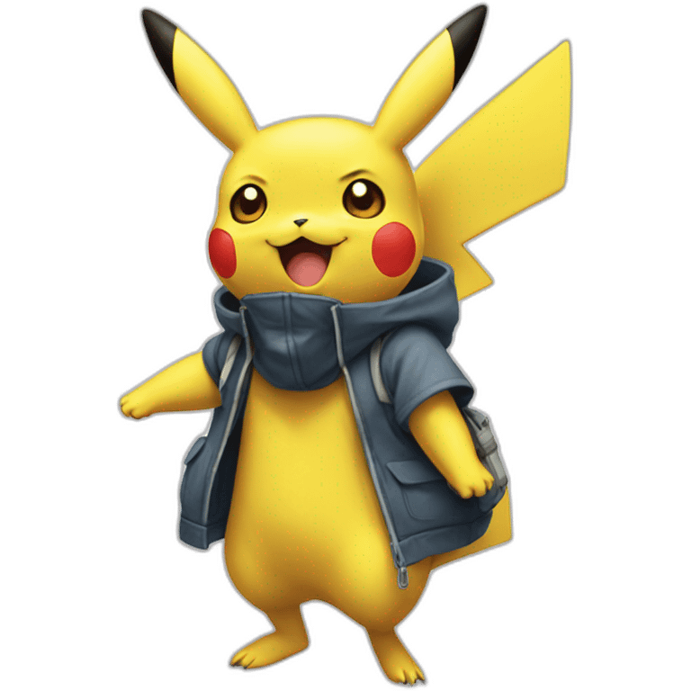 Pikachu amouraux emoji