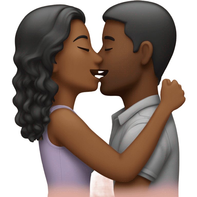 Couple kissing emoji