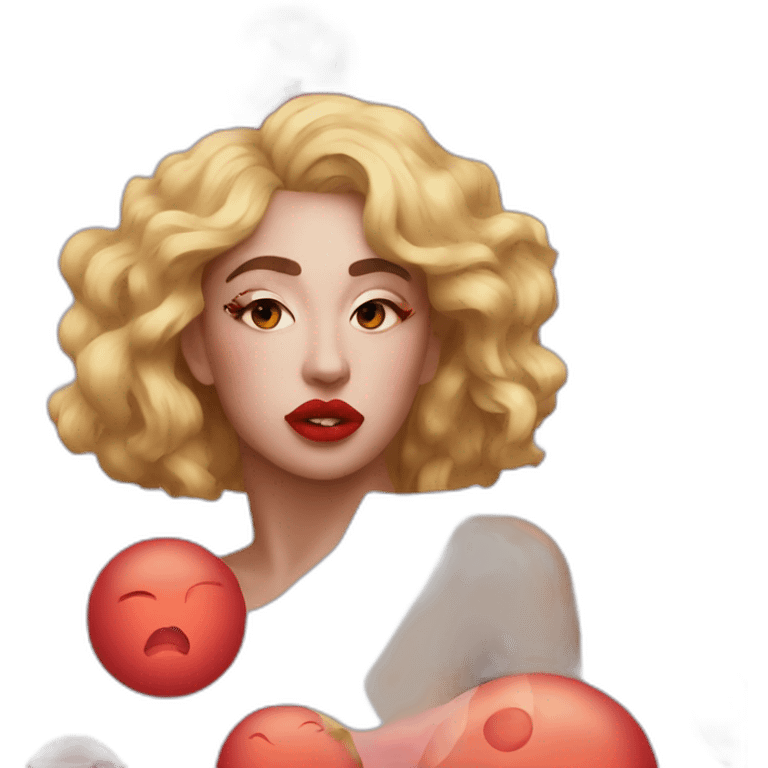 kali uchis red moon venus emoji