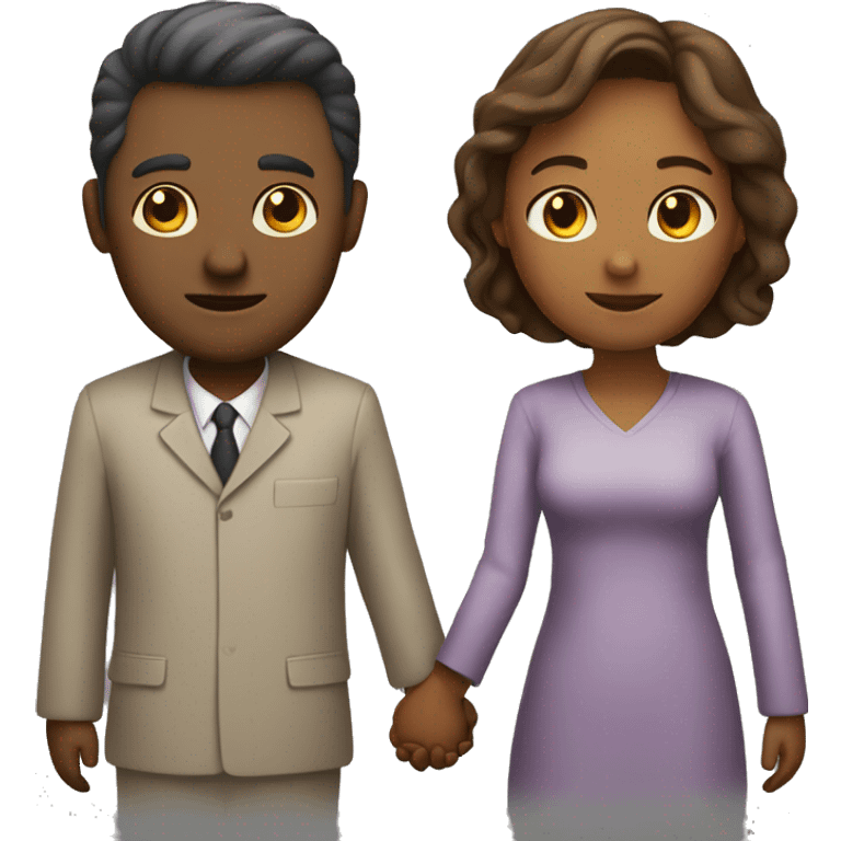 A man and a woman holding hands emoji