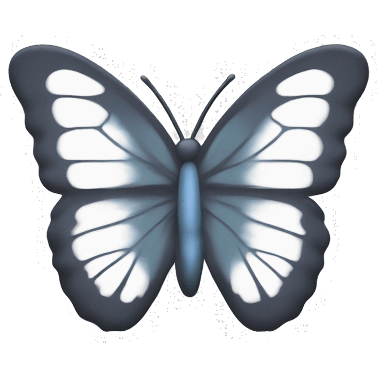 Butterfly thick outline only with a the colour #7534ff emoji