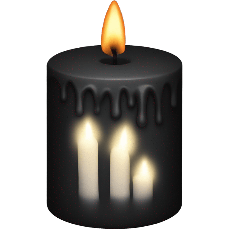 Black candle emoji