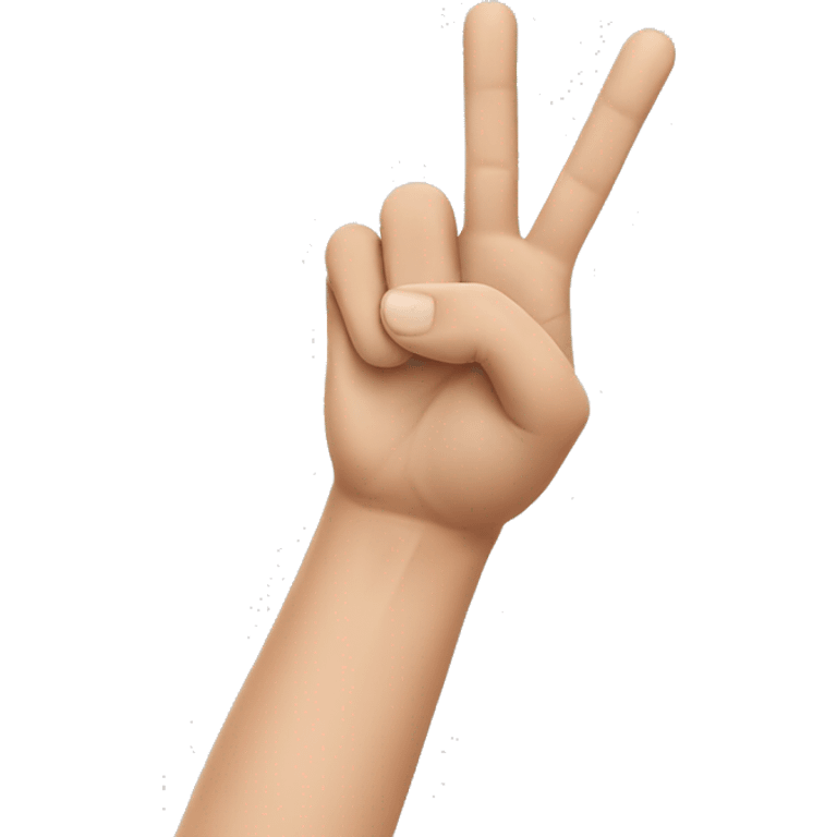 Create an emoji with the Texas Tech hand symbol. Thumb, Pointer, middle fingers up emoji