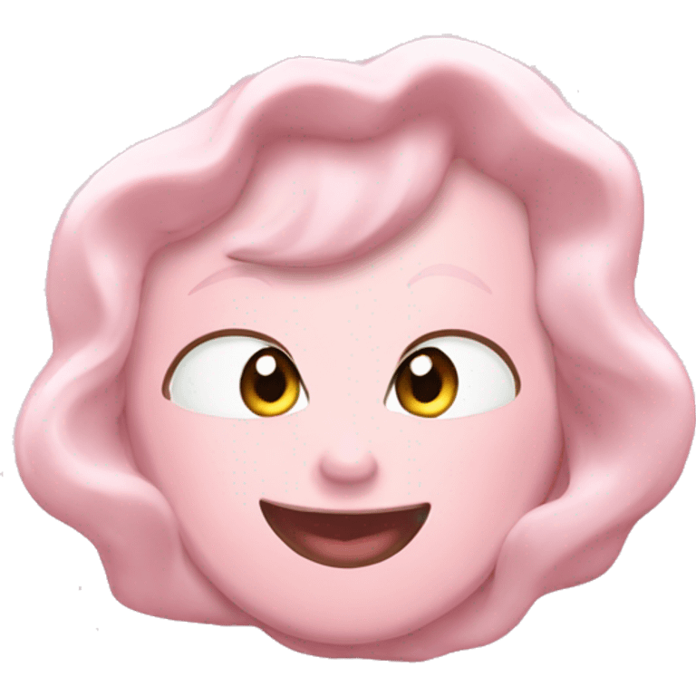 Rosa Marmor Herz  emoji