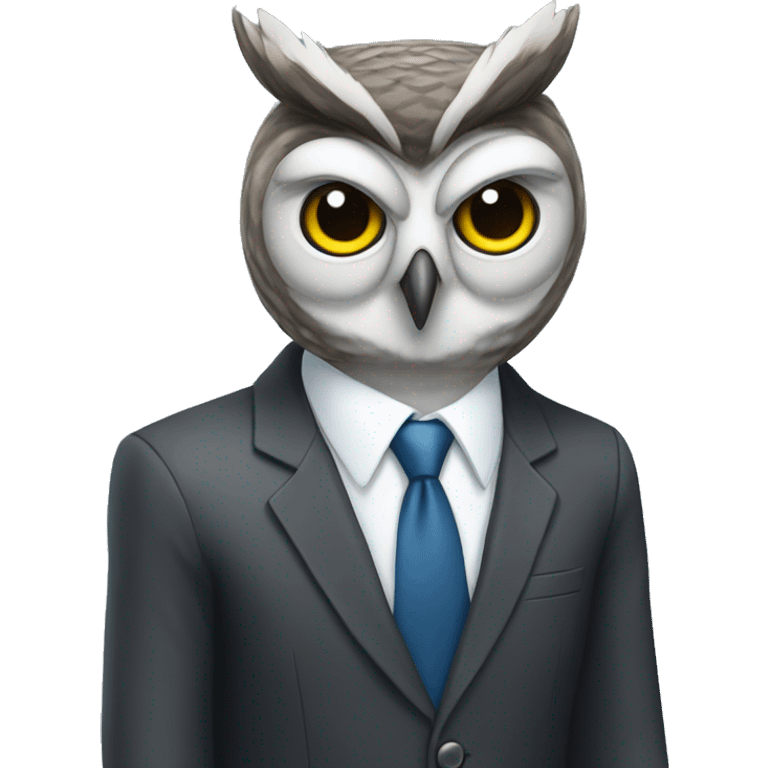 owl in business suit emoji