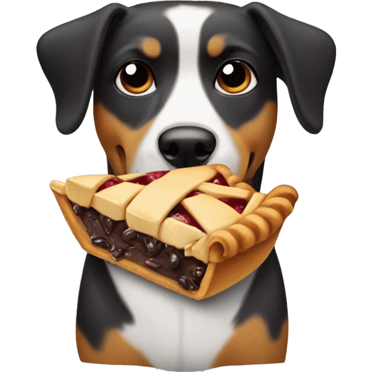 Dog eating pie  emoji