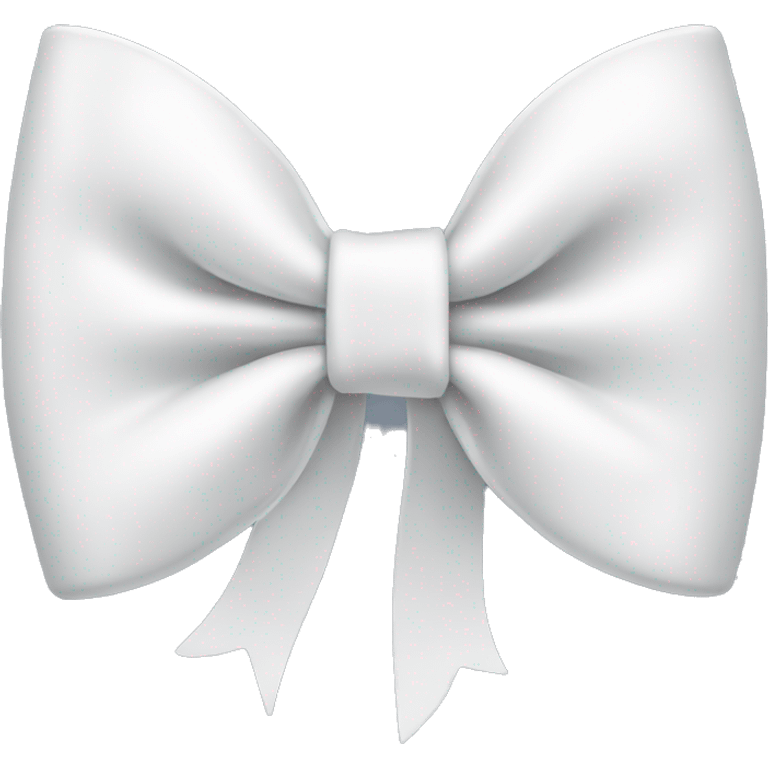 One white bow emoji