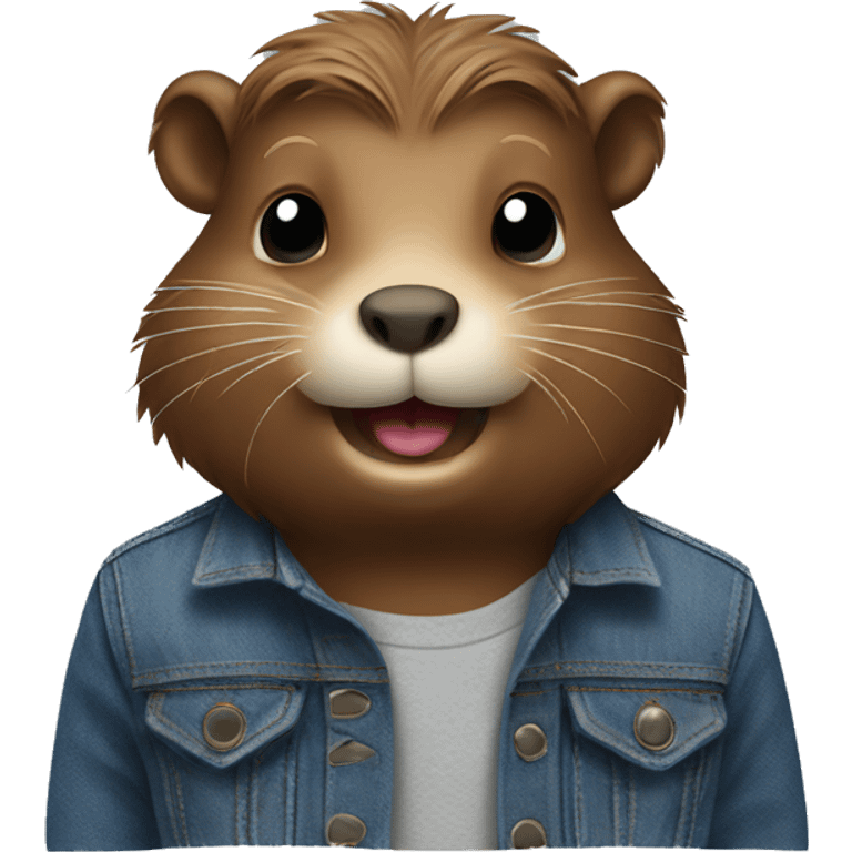 beaver in jeans emoji