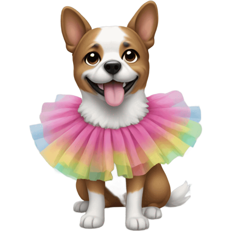 Dog in tutu emoji