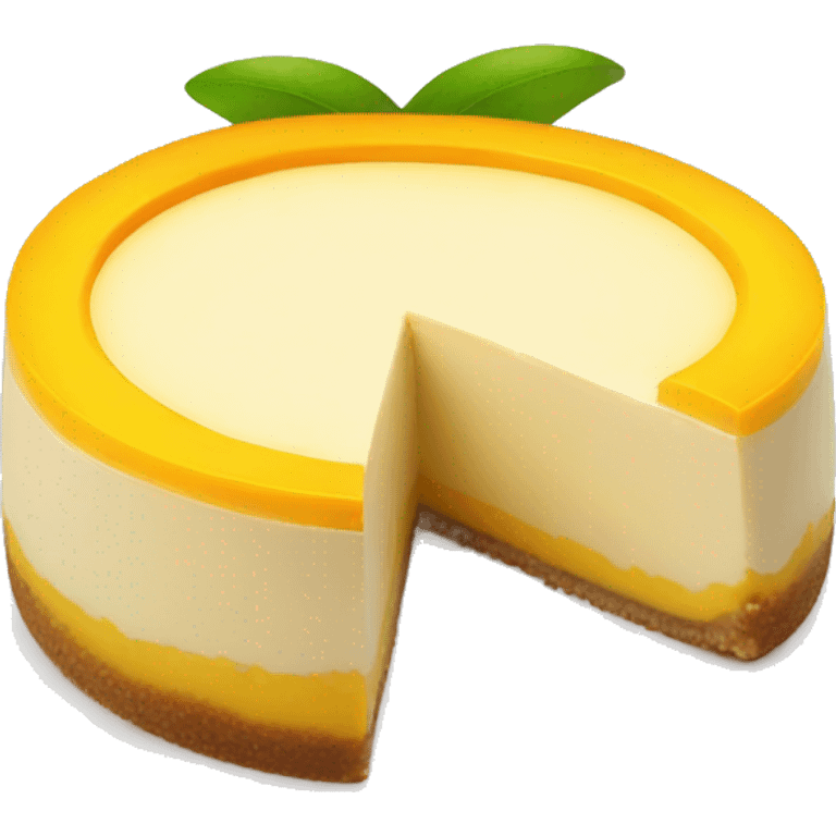 mango cheesecake emoji