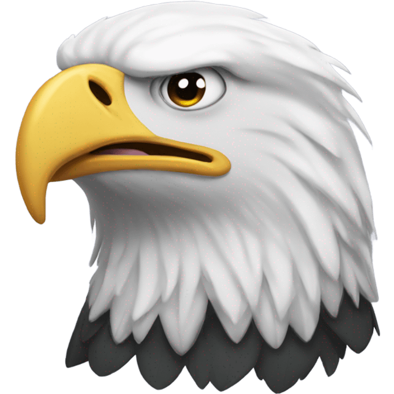 Bald eagle weeping emoji