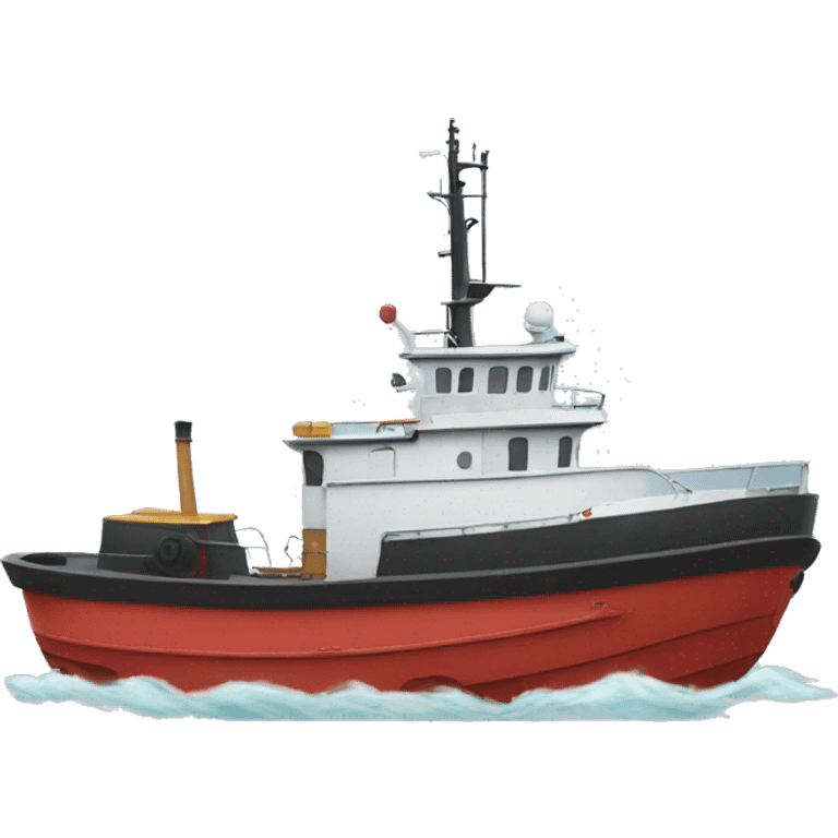 tugboat side view emoji