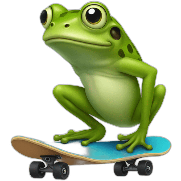 frog on a skateboard emoji