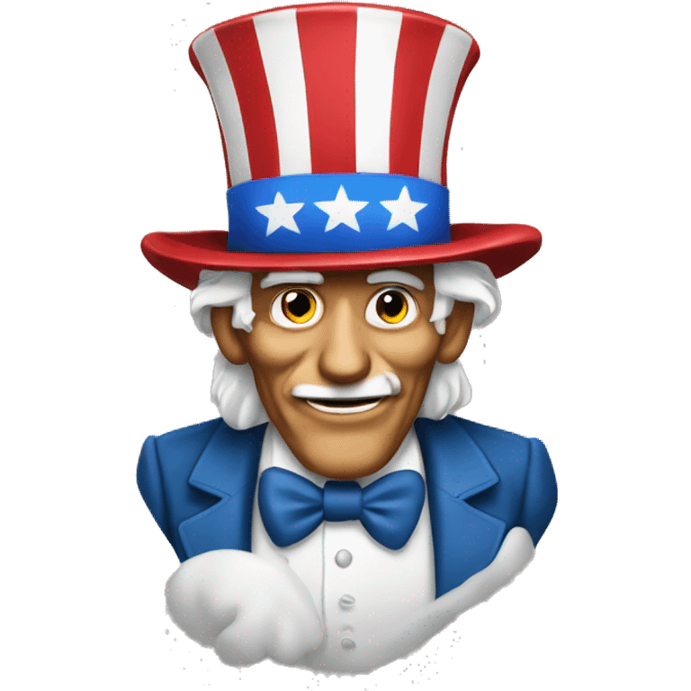 Uncle Sam with a hat in his hands emoji