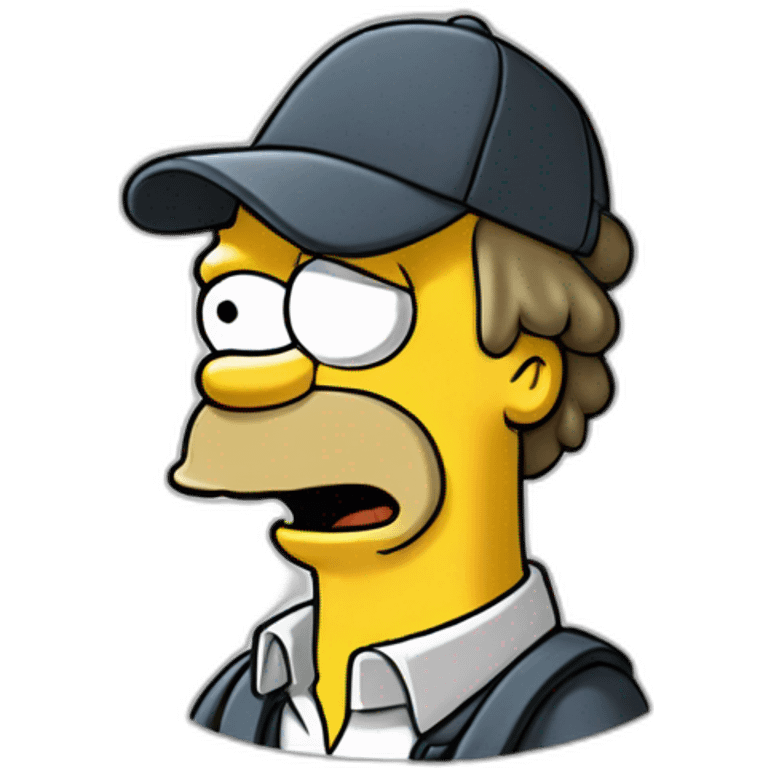 Homer simpson as Metro-Goldwyn-Mayer logo emoji