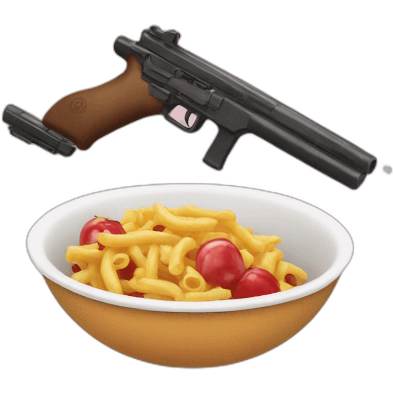 food and gun emoji