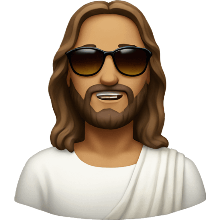 Jesus with sunglasses  emoji