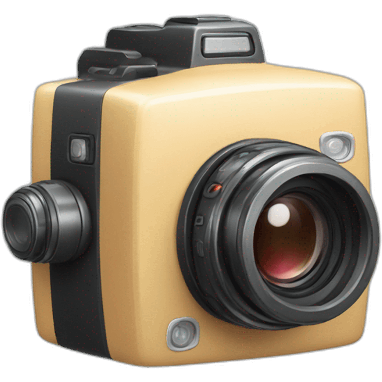 Camera with a brain emoji