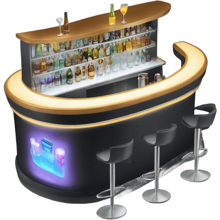 futuristic bar emoji