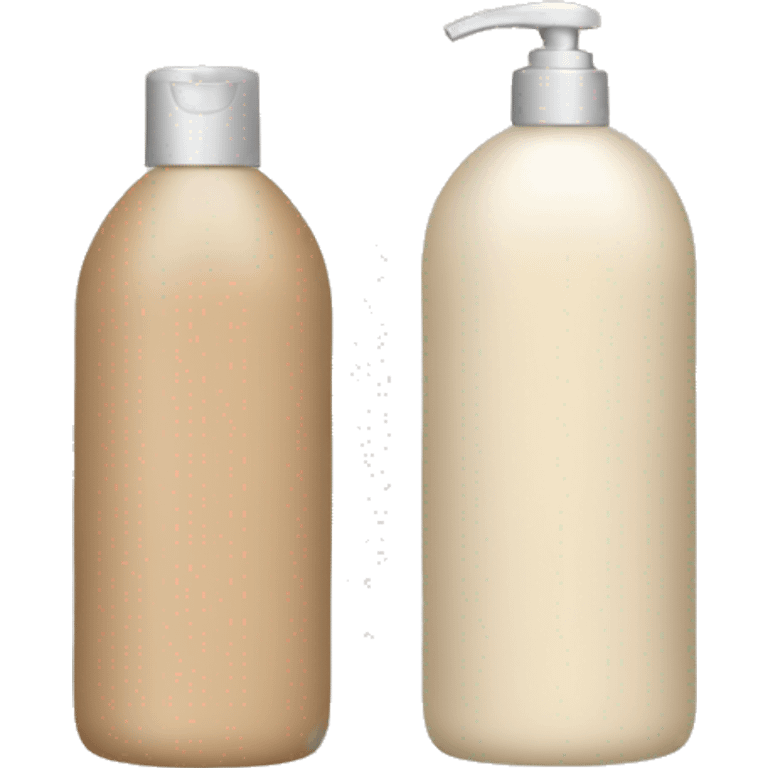 hair shampoo and conditioner bottle beige emoji