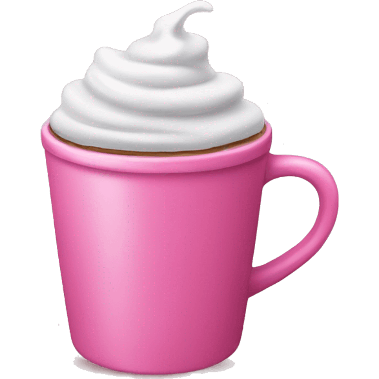 Pink coffee cup emoji