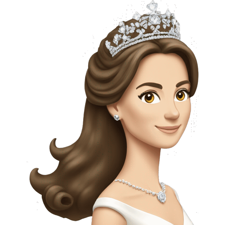 Kate Middleton wearing tiara emoji