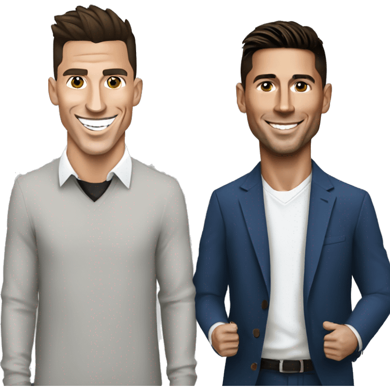 cristiano ronaldo and messi emoji