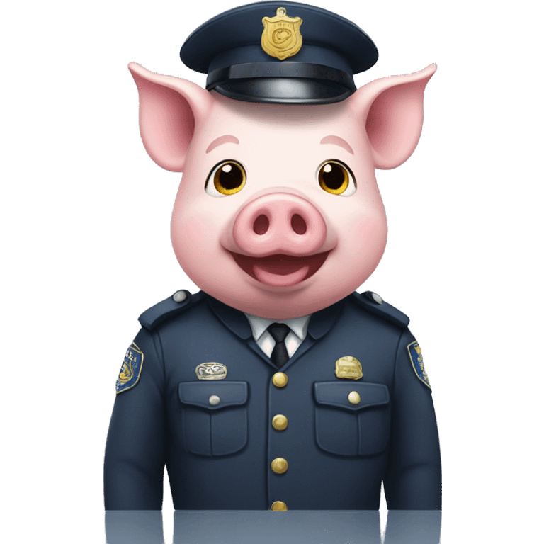 pig in a policeman's costume emoji