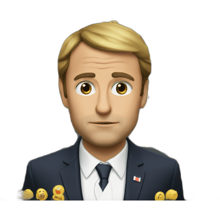 macron triste emoji